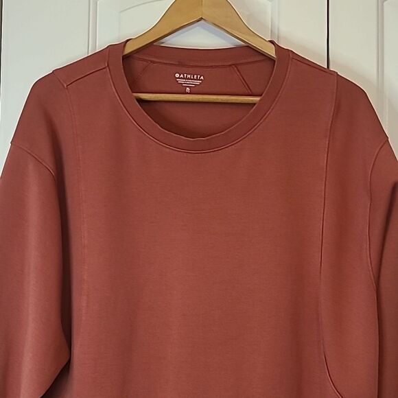 Athleta Crewneck Sweatshirt Burnt Red Size XL - Picture 3 of 10